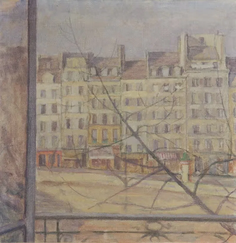 Blick vom Quai d' Anjou in Paris — Walther Gamerith