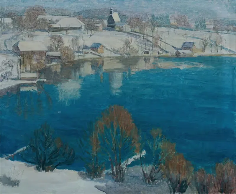 Унтербухберг зимой I by Вальтер Гамерит, 1940 — digital art print download