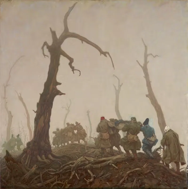 Транспорт раненых by Вильгельм Дахауэр, 1916 — digital art print download