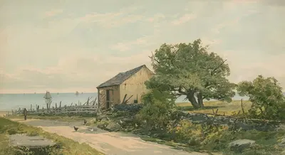 Дорога к берегу by Уильям Ньютон Бартоломью, 1892 — digital art print download