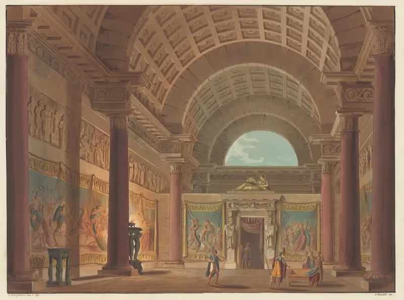 Апартаменты Эрсилии by Алессандро Санкирико, 1815 — digital art print download