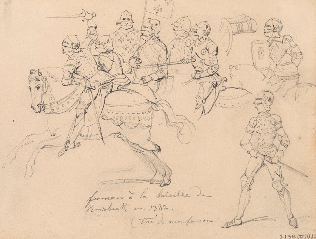 Armoured Rider on Horseback by Никаз Де Кейзер — digital art print download