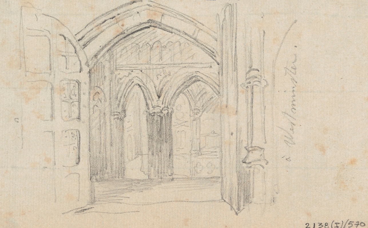 At Westminster Abbey by Nicaise De Keyser — digital art print download
