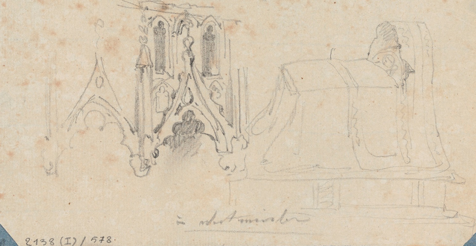 At Westminster Abbey by Никаз Де Кейзер, 1835 — digital art print download