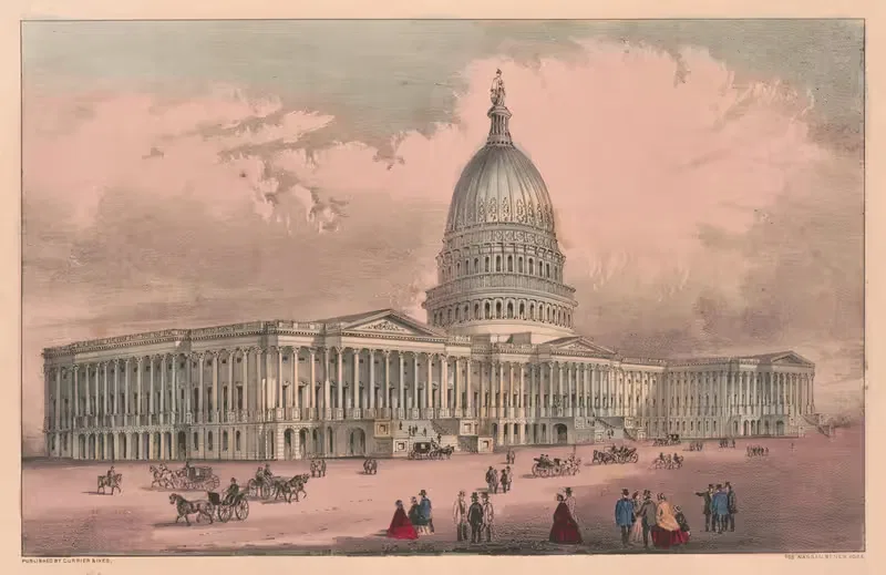 United States Capitol, Washington, D.C. — Currier & Ives.