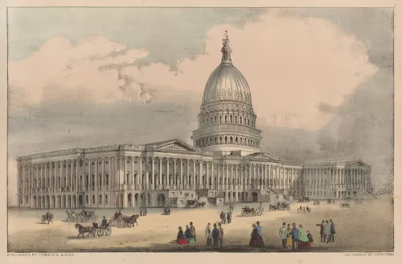 United States Capitol, Washington, D.C. — Currier & Ives.
