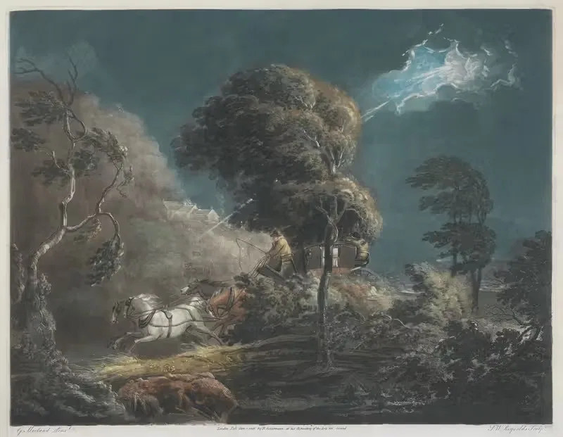 Почтовый дилижанс by Джордж Морланд, 1801 — digital art print download