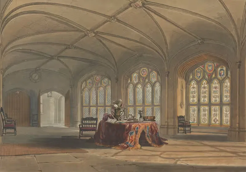 Великий клуатр, Кассиобери by Джон Хилл, 1816 — digital art print download