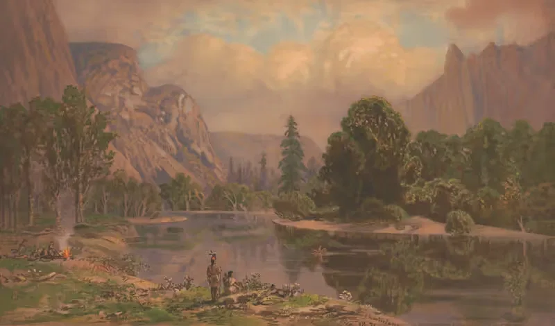 Yosemite Valley by Joseph Hoover, 1873 — digital art print download