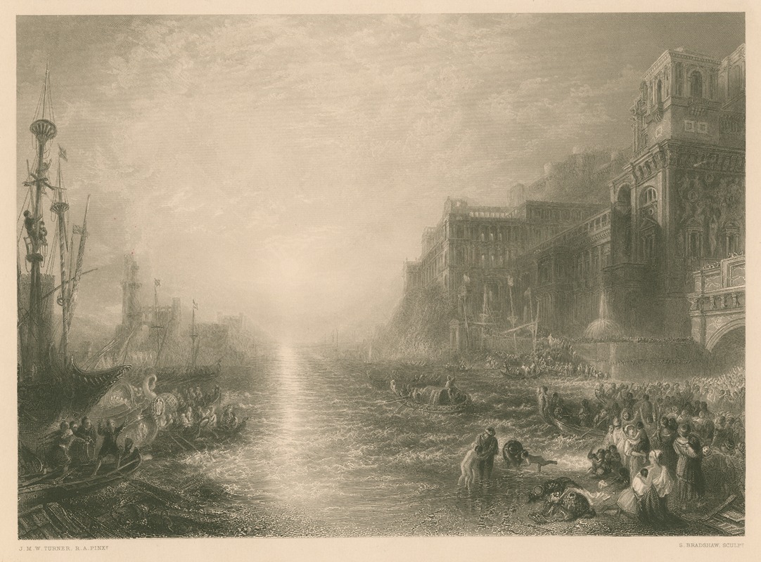 Регул покидает Карфаген by Джозеф Мэллорд Уильям Тёрнер, 1859 - 1861 — digital art print download