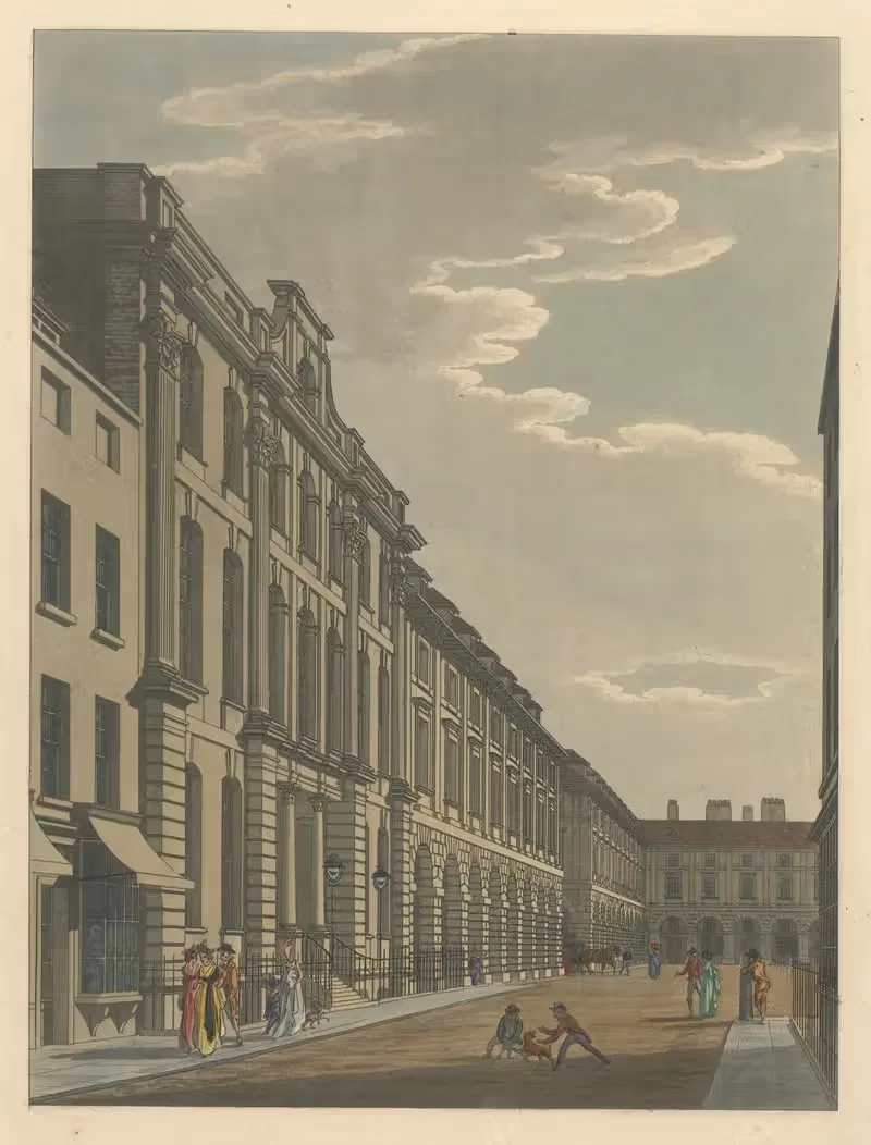 Covent Garden by Thomas Malton, 1796 — digital art print download