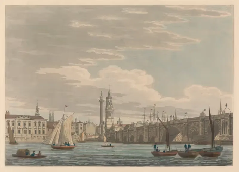 Лондонский мост by Томас Малтон, 1799 — digital art print download