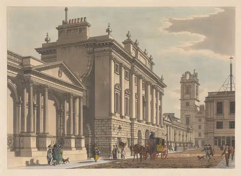 South Front of the Bank — Thomas Malton