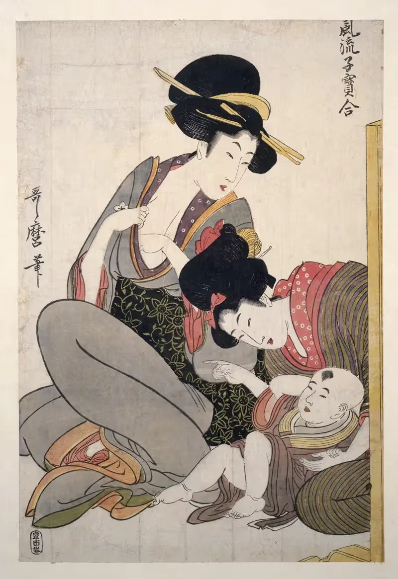 Чичи – Готовится к кормлению by Китагава Утамаро, 1793-1804 — digital art print download