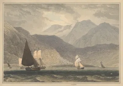Barmouth, Merionethshire by William Daniell, 1814 — digital art print download