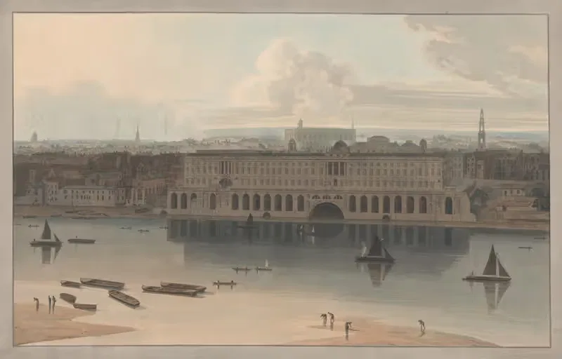 Сомерсет Хаус by Уильям Даниэль, 1805 — digital art print download