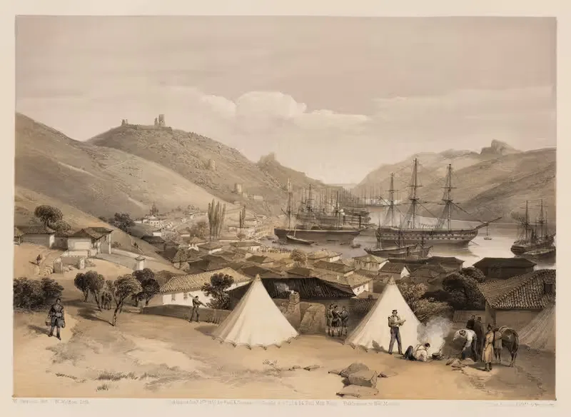 Balaklava, looking towards the sea — William Simpson