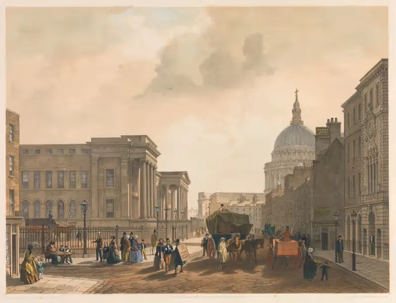 Главное почтовое отделение, Сент-Мартинс-ле-Гранд by Уильям Симпсон, 1852 — digital art print download