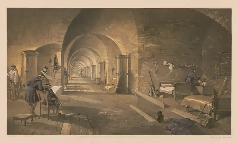 Интерьер форта Николас by Уильям Симпсон, 1855 — digital art print download