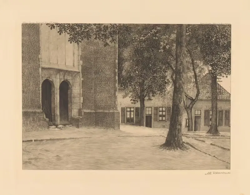 Площадь церкви в Ниде by Альберт Хемельман, 1893-1913 — digital art print download