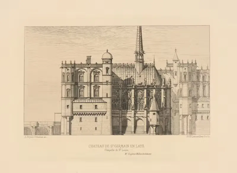 Chateau de St. Germain en Laye. St. Louis Chapel — Alfred Brunet-Debaines
