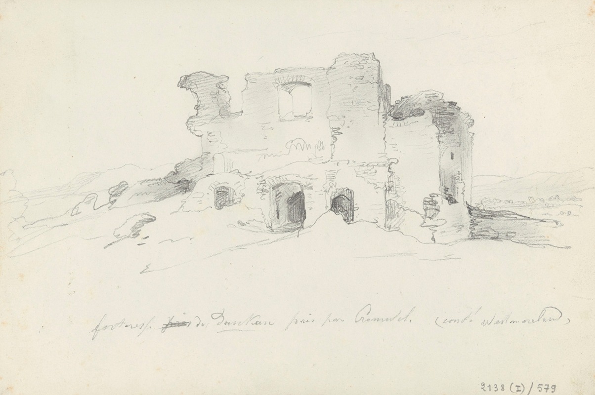 Château dans le comté de Westmorland by Никаз Де Кейзер, 1835 — digital art print download