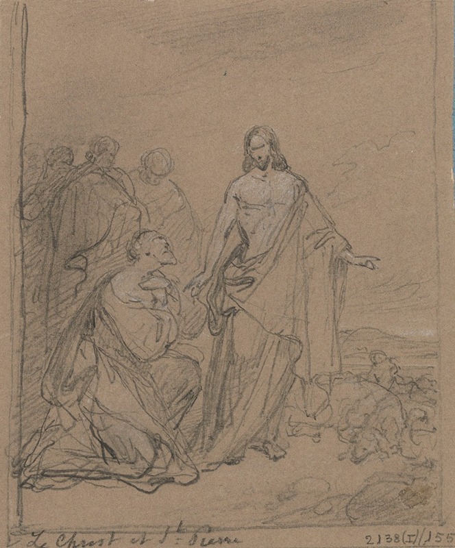 Christ and Saint Peter by Nicaise De Keyser — digital art print download