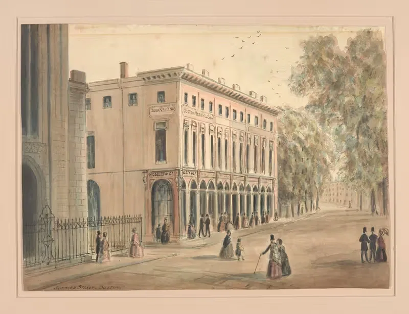 Летняя улица. Бостон by Бенджамин Шампни, 1850 — digital art print download