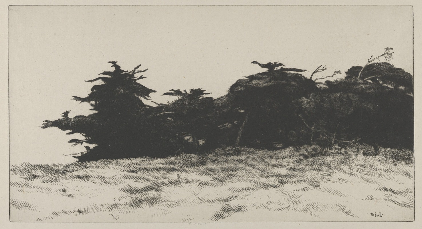 Кипарисовая стена by Эрнест Хаскелл, 1915 — digital art print download