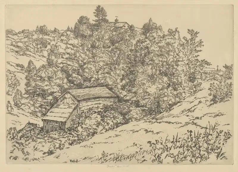 Hill Farm, Dromore by Ernest Haskell, 1900-1925 — digital art print download