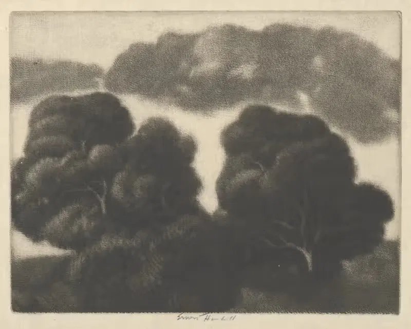 Холм дубов by Эрнест Хаскелл, 1900-1920 — digital art print download