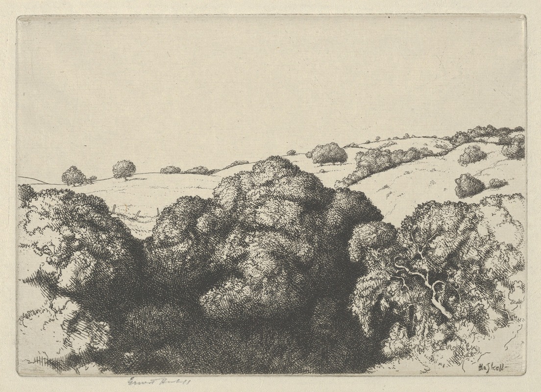 Live Oak Shadows by Ernest Haskell, 1900-1925 — digital art print download
