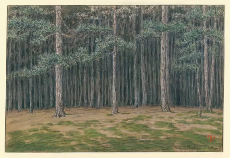 Буа де Булонь by Анри Ривьер, 1903 — digital art print download