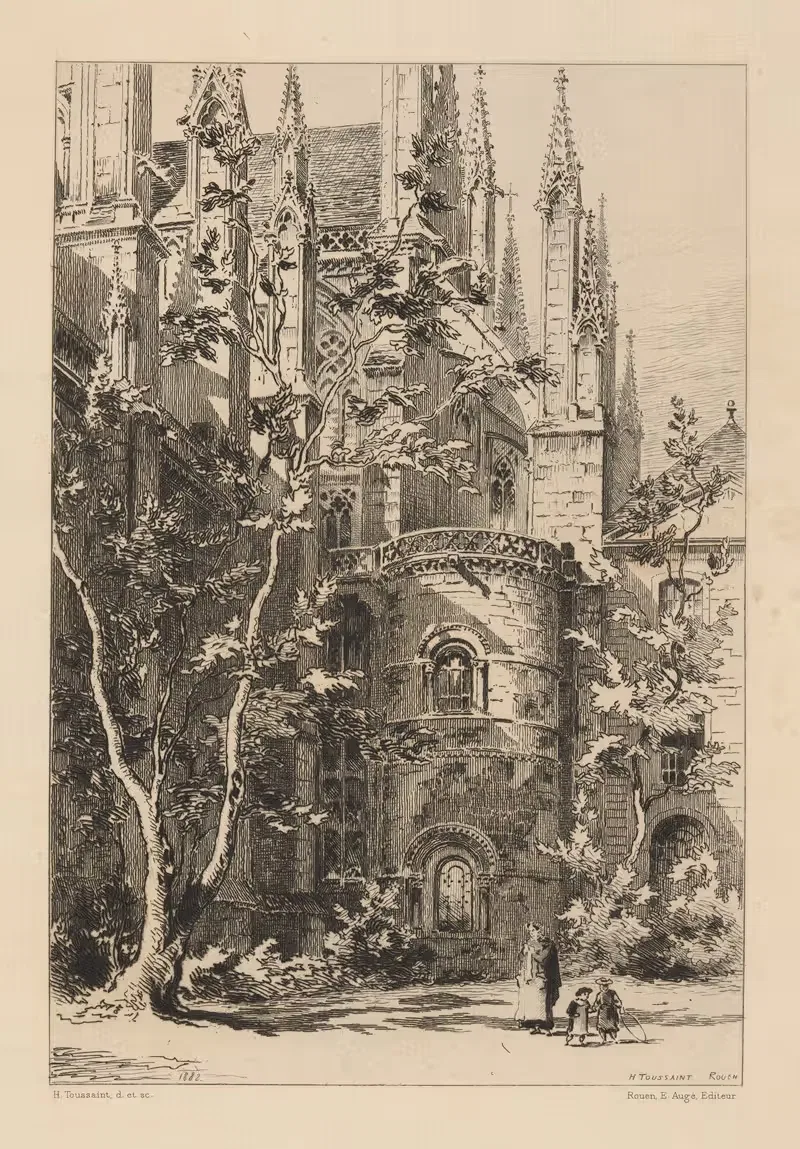 Tour aux Clercs. by Henri Toussaint, 1882 — digital art print download