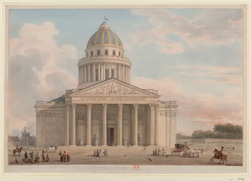 Panthéon Français by Jean-Baptiste Hilaire, 1794 — digital art print download