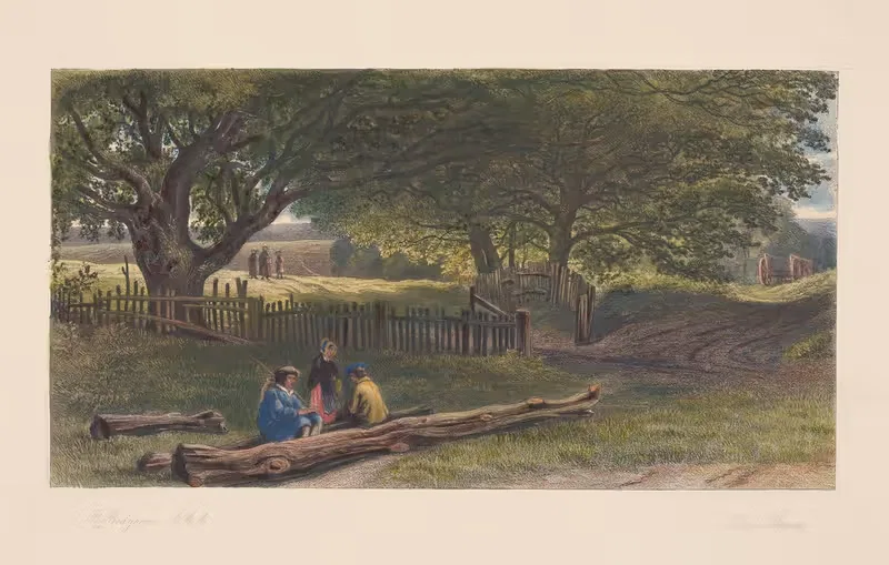 Landscape with gypsies (Richard Redgrave) — Louis Marvy
