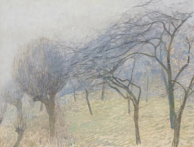 Деревья в тумане by Макс Кларенбах, 1909 — digital art print download