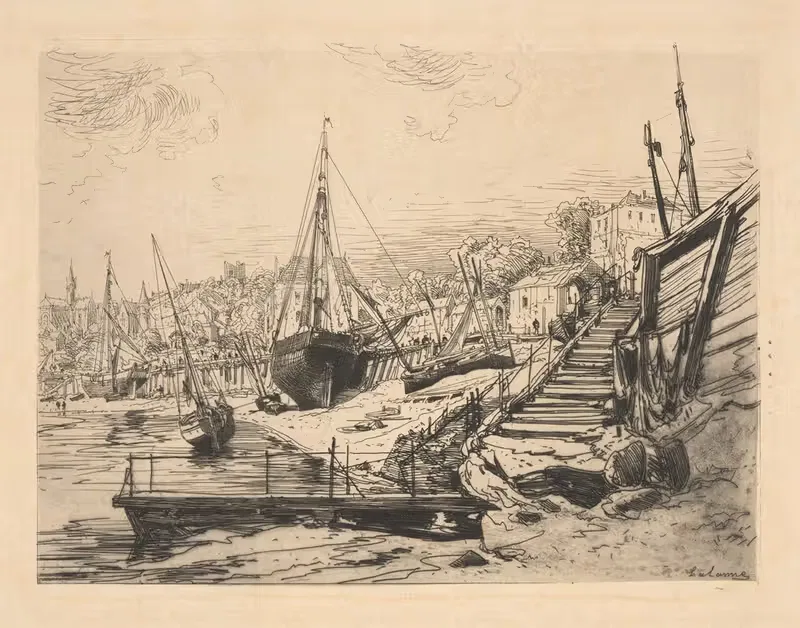 В Конкарно by Максим Лаллан, 1870 — digital art print download