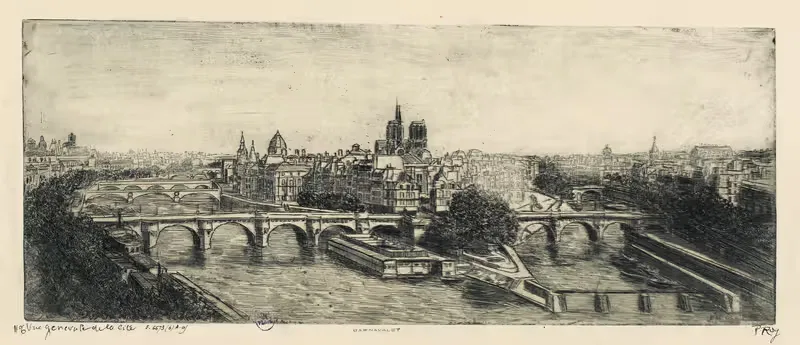 Vue générale de la Cité by Pierre-Marcel Roy — digital art print download