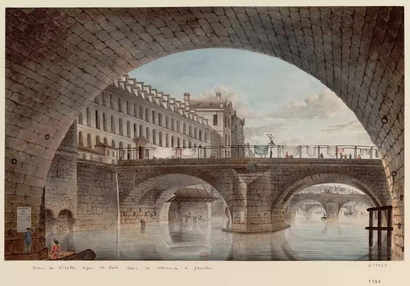 Арка моста на Дюпле by Виктор-Жан Николь, 1779 — digital art print download