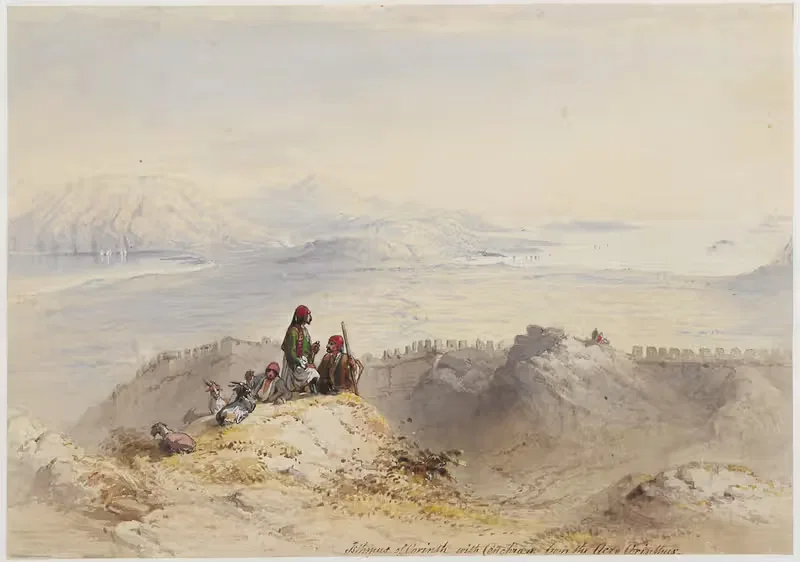 Isthmus of Corinth — William Henry Bartlett