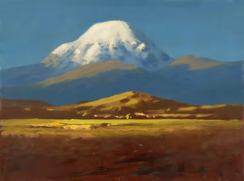 Der Berg Elbrus im Kaukasus — Arkhip Ivanovich Kuindszhi
