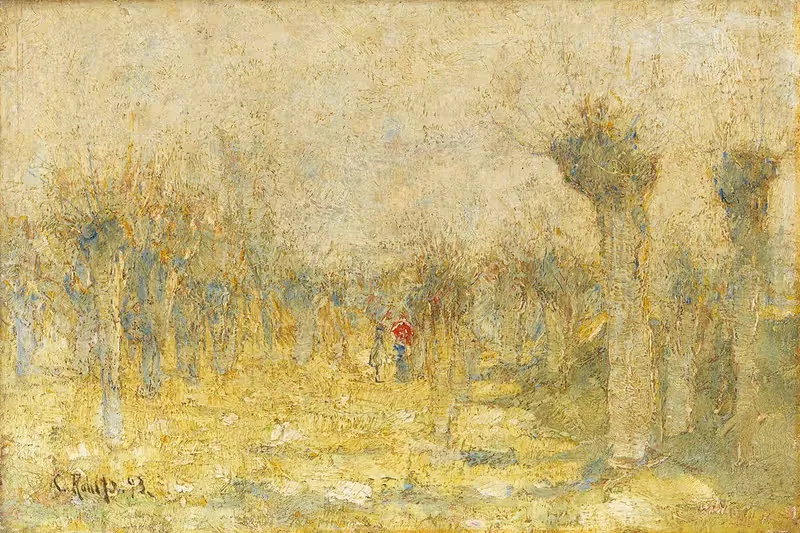 Ивы весной by Кристиан Рольфс, 1893 — digital art print download