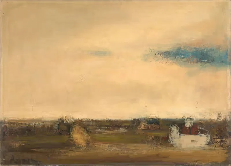 Landschaft mit weißem Haus by Constant Permeke — digital art print download