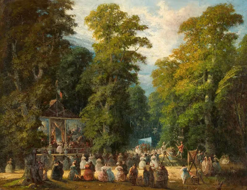 Праздник в парке Сен-Клу by Констант Труайон — digital art print download