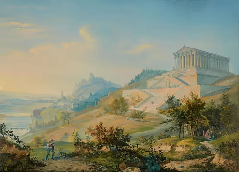 Blick auf die Walhalla bei Regensburg — Emanuel Labhardt