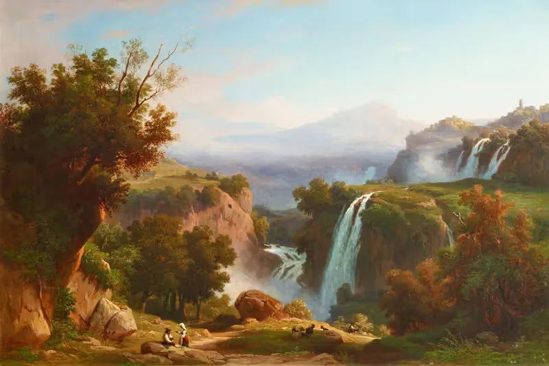 Вид на Тиволи by Франц Кнебель, 1858 — digital art print download