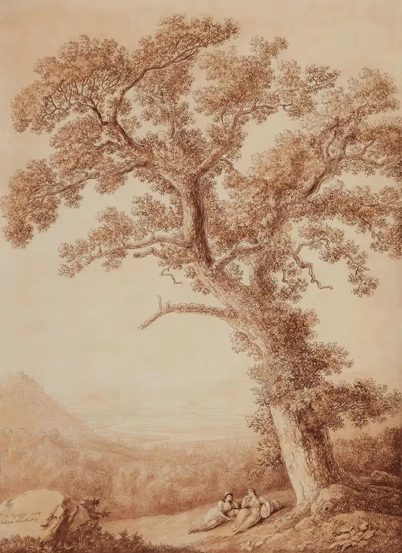 Landschaft bei Cajazzo by Jacob Philipp Hackert, 1798 — digital art print download