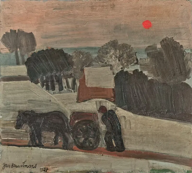 Закат в Брабанте by Жан Бруссельманс, 1927 — digital art print download