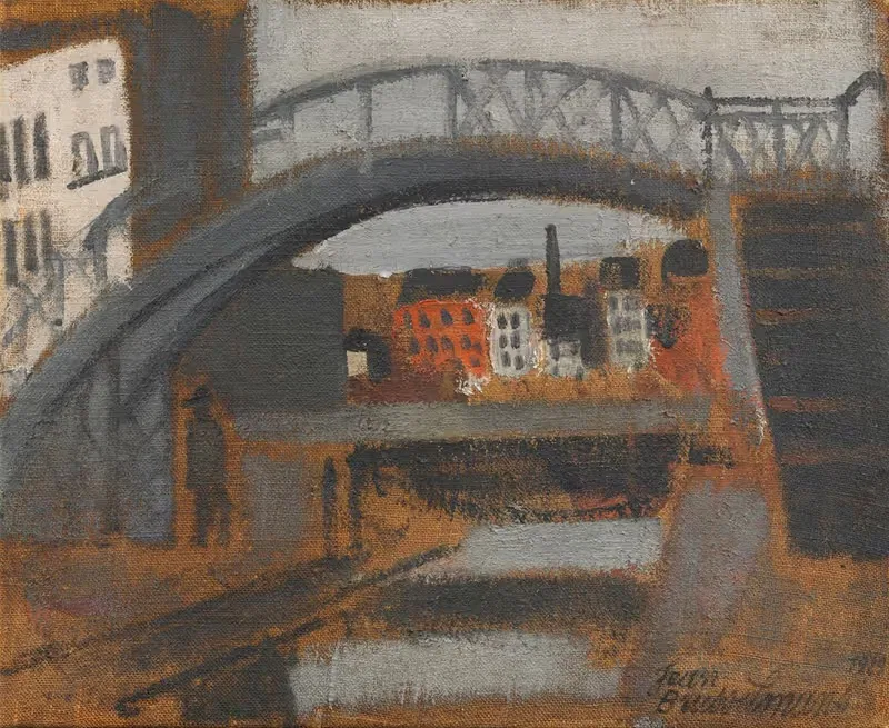 Порт канала в Андерлехте by Жан Бруссельманс, 1929 — digital art print download